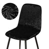 BLACK COFFEE VELVET Scandinavian Chair Cover