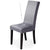 Cloud Gray Faux Leather Chair Cover