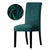 Forest Green Velvet Chair Cover