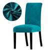 Azure Velvet Chair Cover