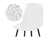 White Velvet Chair Cover