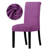 Purple Velvet Chair Cover