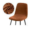 Dark Orange Velvet Chair Cover