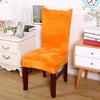 Orange Velvet Chair Cover