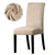Beige Velvet Chair Cover