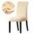 Sand Beige Velvet Chair Cover