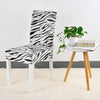 Black and White Zebra Pattern Chair Cover