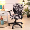 Gray and Black Office Chair Cover