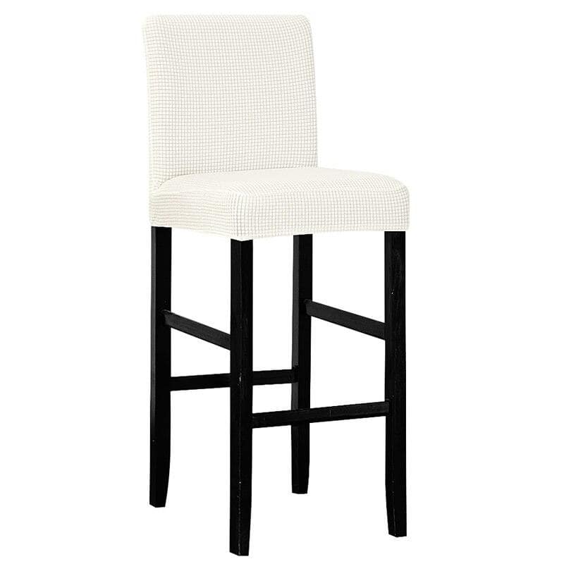 Plain White Bar Stool Cover