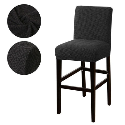 Dark Black Bar Stool Cover