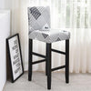 Gray Turban Royale Bar Stool Cover