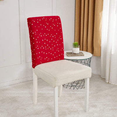 Red Velvet Christmas Chair Cover