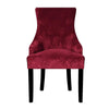 Red Velvet Scandinavian Chair Cover