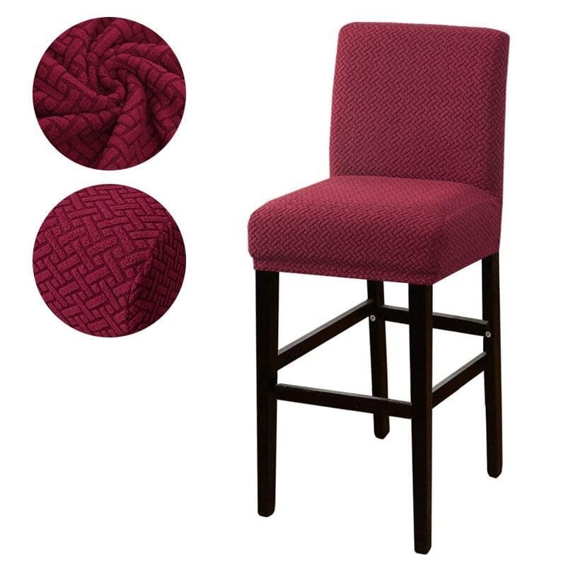 Vermilion Red Bar Stool Cover