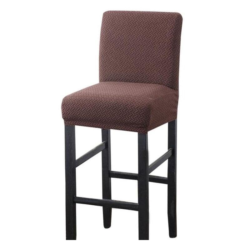 Coffee Brown Bar Stool Cover