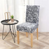 Patterned Light Gray Chair Cover