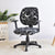 Black Waves Office Chair Cover