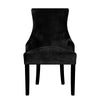 Black Velvet Scandinavian Chair Cover