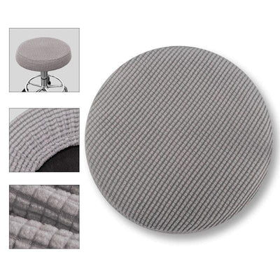 Salt and Pepper Round Bar Stool Cover