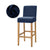 Navy Blue Velvet Bar Stool Cover