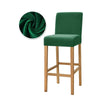 Green Velvet Bar Stool Cover