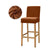 Barcelona Brown Velvet Bar Stool Cover