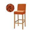 Orangina Velvet Bar Stool Cover