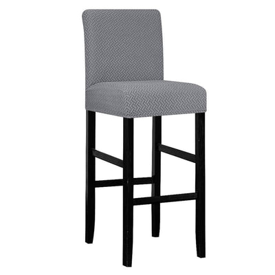 Silver Bar Stool Cover