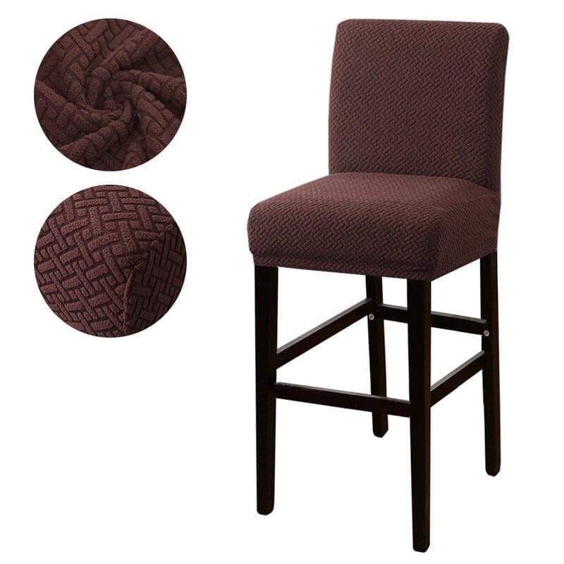 Dark Brown Bar Stool Cover