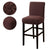 Dark Brown Bar Stool Cover