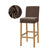 Oak Velvet Bar Stool Cover