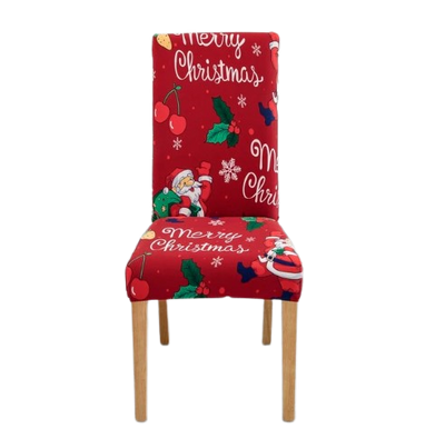 Red Merry Christmas Chair Cover