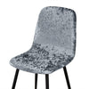 Scandinavian VELVET STEEL Chair Cover with Greyish Patterns