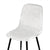 UNITED WHITE VELVET Scandinavian Chair Cover