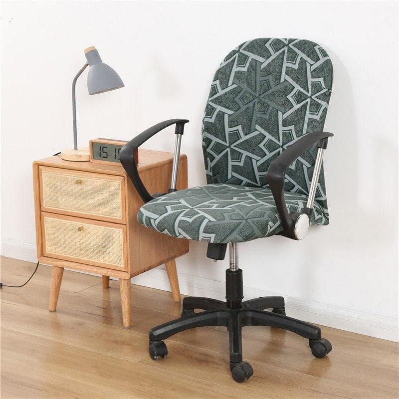 Office Chair Cover Dark Green