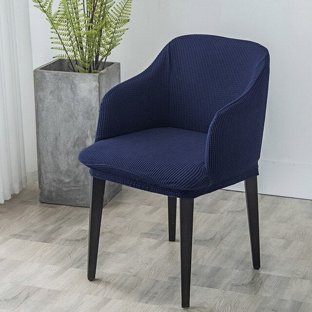 Tolga Scandinavian Chair Cover Navy blue