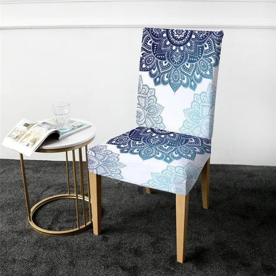 Blue Bohemian Chair Cover