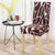 Coffee Brown Slate Pattern Chair Cover