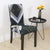 Illusion Gold Patterned Dark Gray Chair Cover