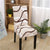 Beige Brown and White Chair Cover