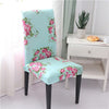 Jamila Pink Floral Turquoise Chair Cover
