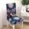 Flower Deer Blue Chair Cover