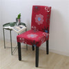 Red Floral Chair Cover