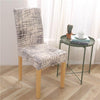 Beige Chair Cover with Gray Patterns