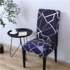 Patterned Dark Chair Cover
