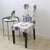Beige Chair Cover with Blue Flowers