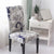 Gray Floral Chair Cover