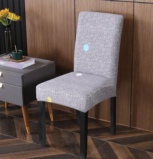 Gray Spotted Chair Cover