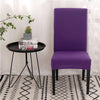 Plain Dark Purple Chair Cover