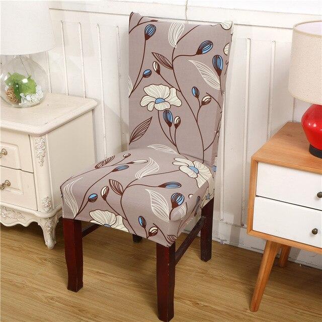 Gray Bud Pattern Chair Cover